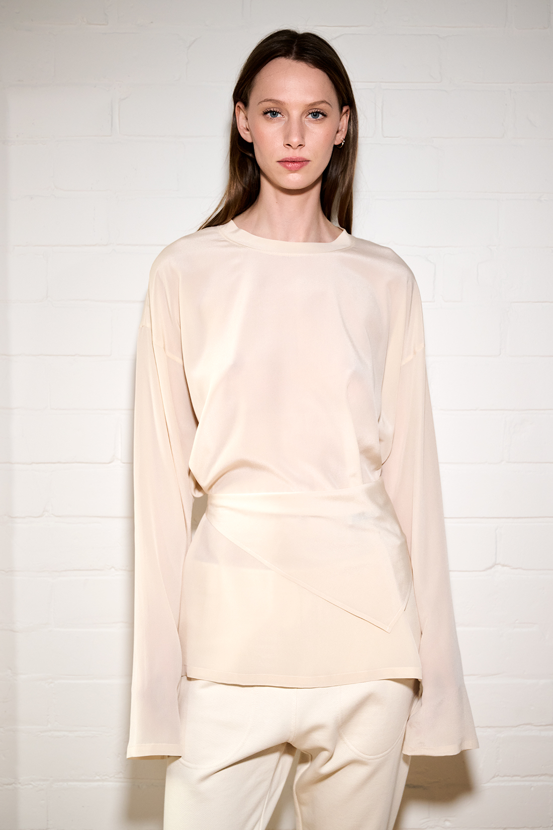 top lol mini longsleeve cream silk