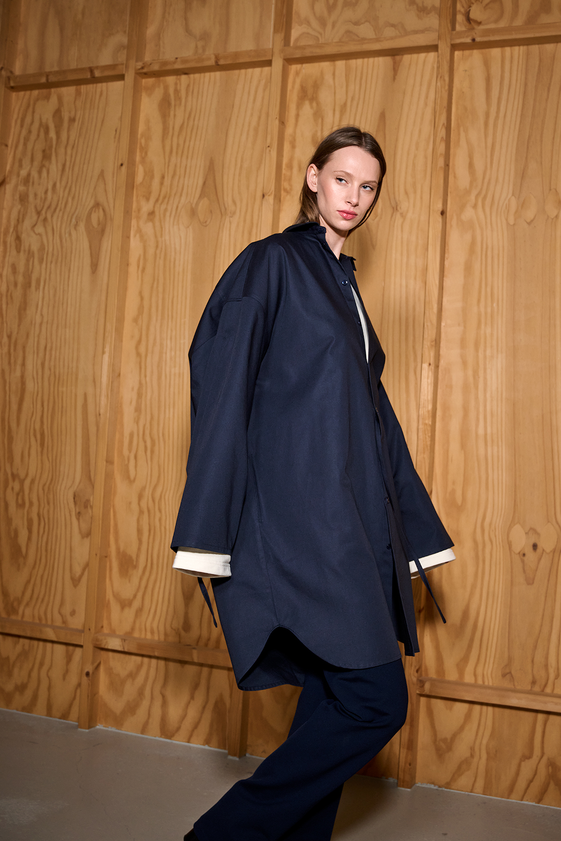 coat no.10 navy canvas