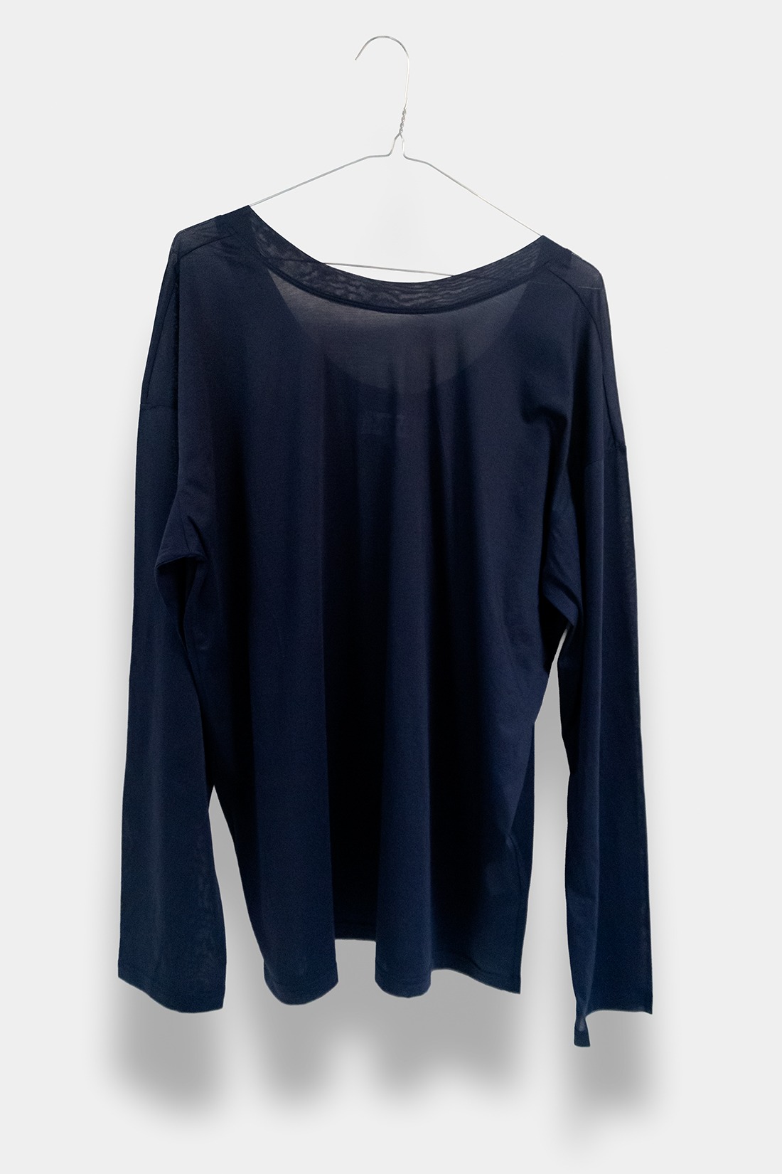top 1990 navy voile jersey