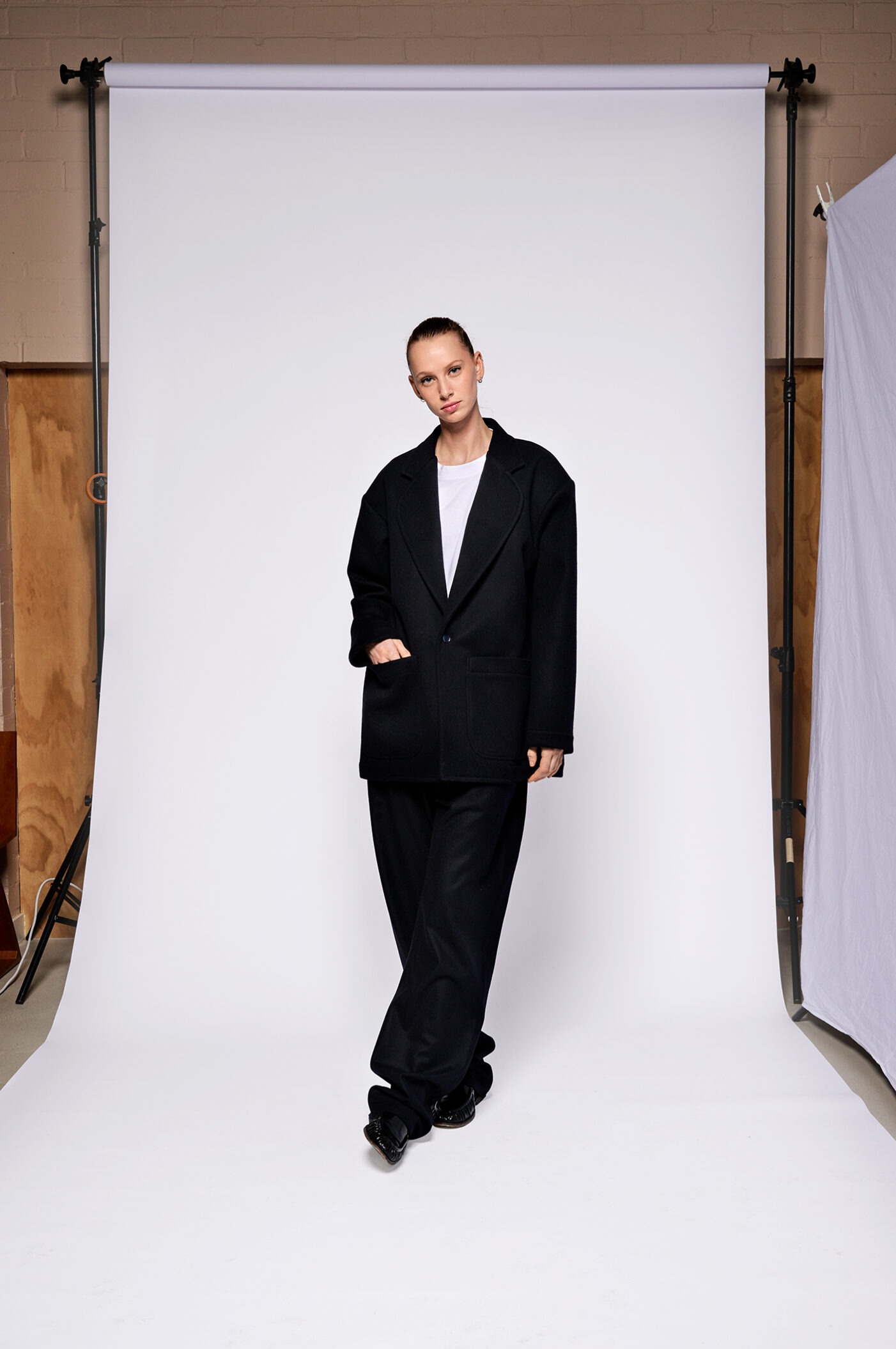 jacket dandy black cool wool
